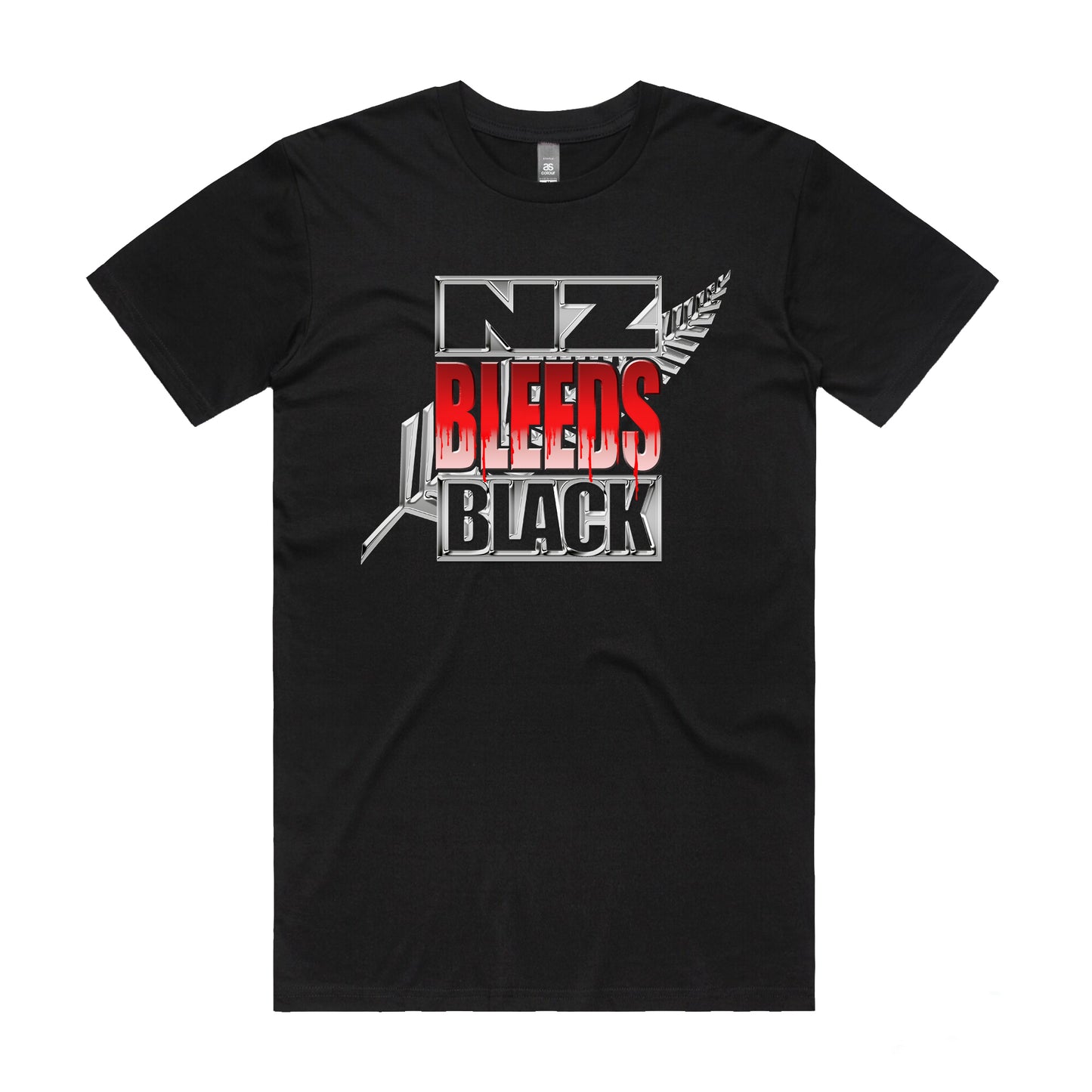 NZAB Supporter Tee 'BleedsBlack' - Original Design