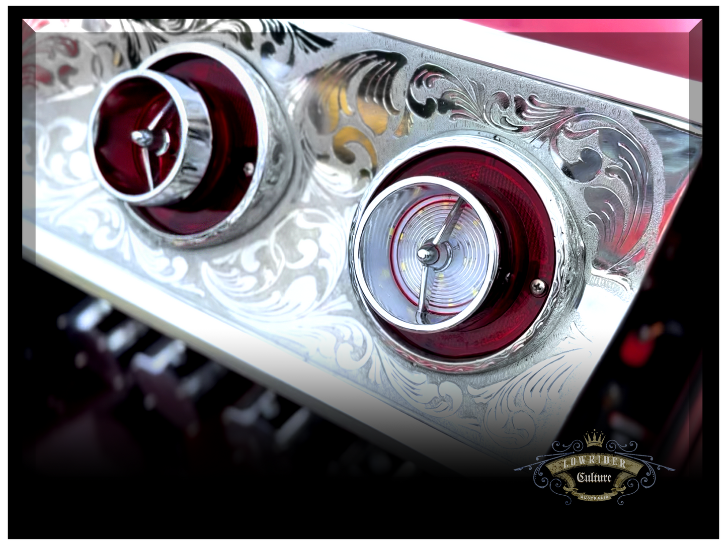 PhotoPanel Abstract Wall Art 005 | CHEVY REAR LIGHT PANEL TRIM | Lowrider Culture Australia