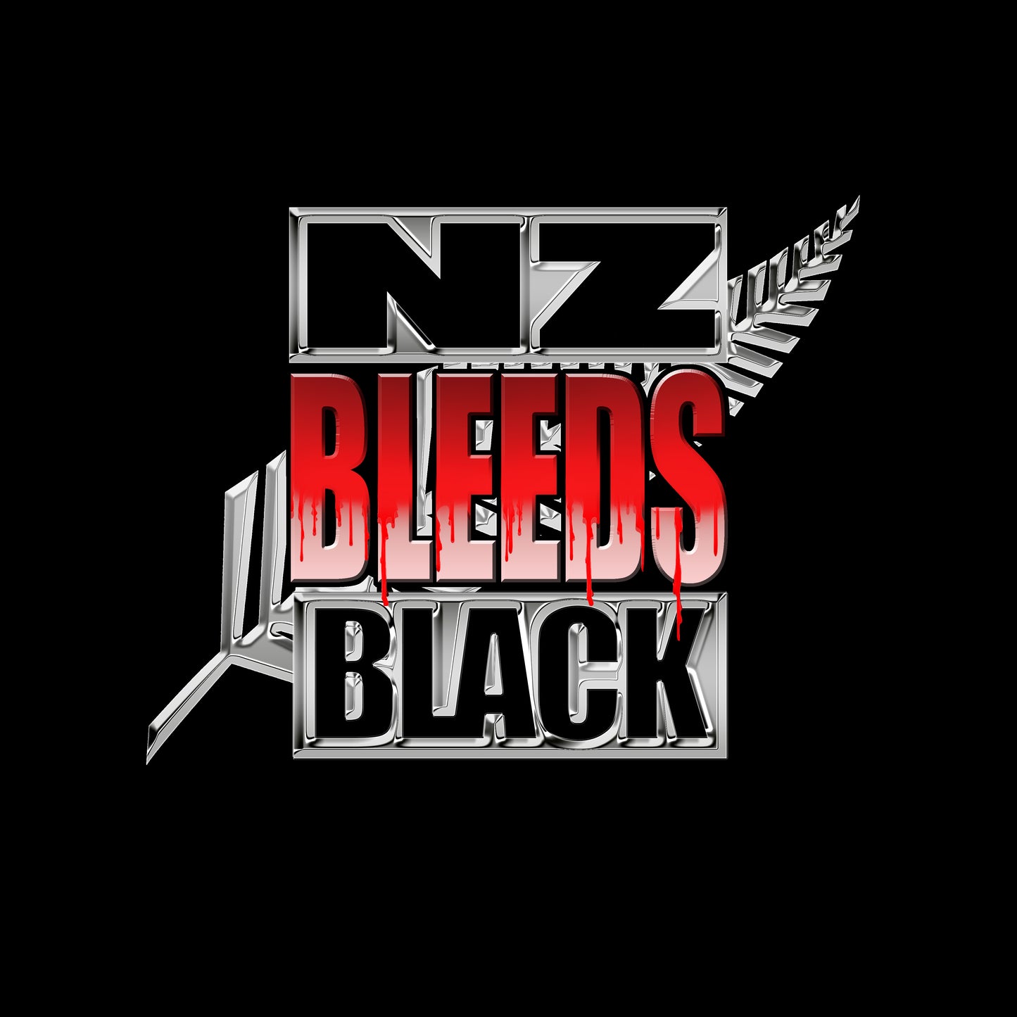 NZAB Supporter Tee 'BleedsBlack' - Original Design