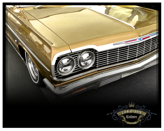 PhotoPanel Abstract Wall Art 001 | GOLD '64 CHEVROLET | Lowrider Culture Australia