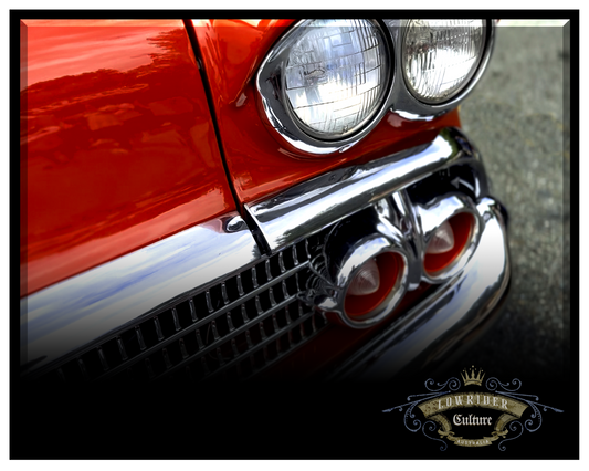 PhotoPanel Abstract Wall Art 002 | RED' 58 CHEVROLET | Lowrider Culture Australia