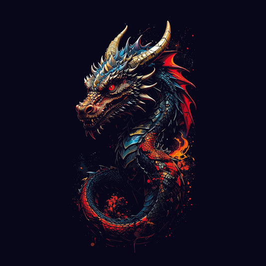 DRAGON PRINT 002 | DTF Print Only