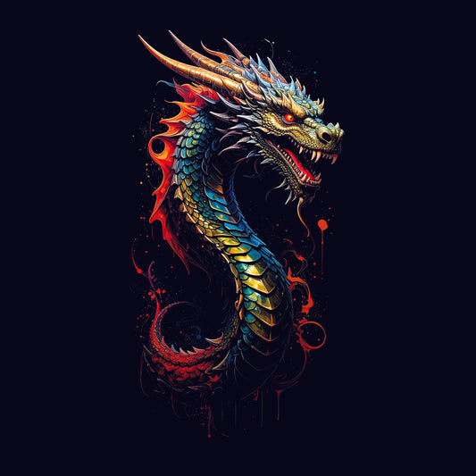 DRAGON PRINT 003 | DTF Print Only