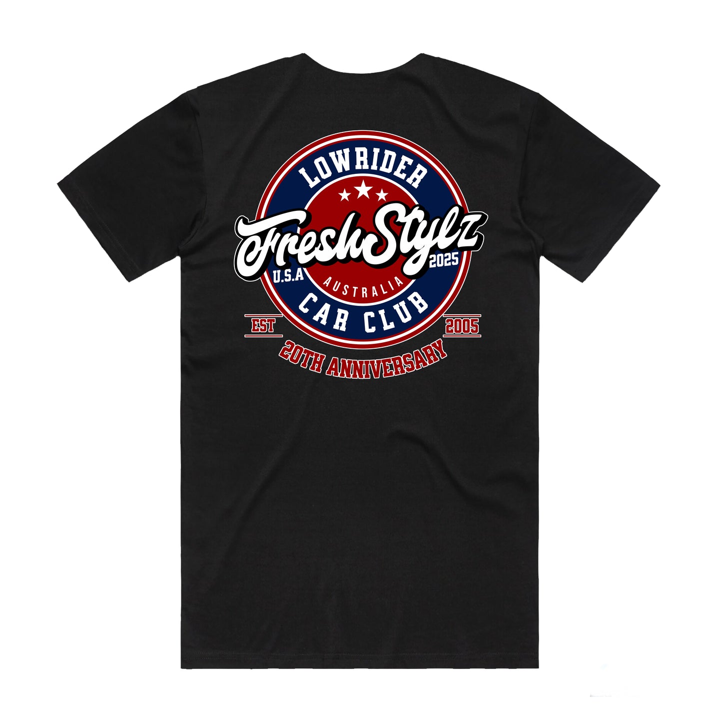 Fresh Stylz - USA 20th Anniversary Club Tee - BLK