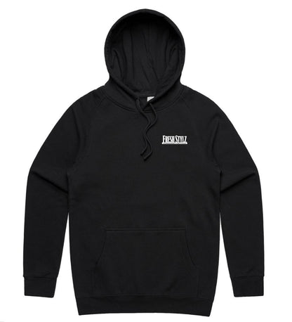Fresh Stylz - Club Hoodie - Black (with white logo)