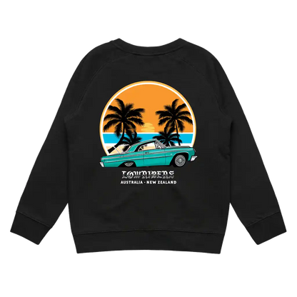 LOWRIDER SUNSET CREWNECK - Black