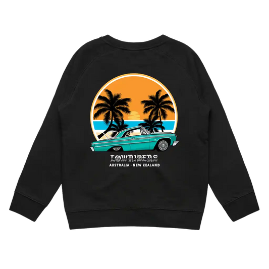 LOWRIDER SUNSET CREWNECK - Black
