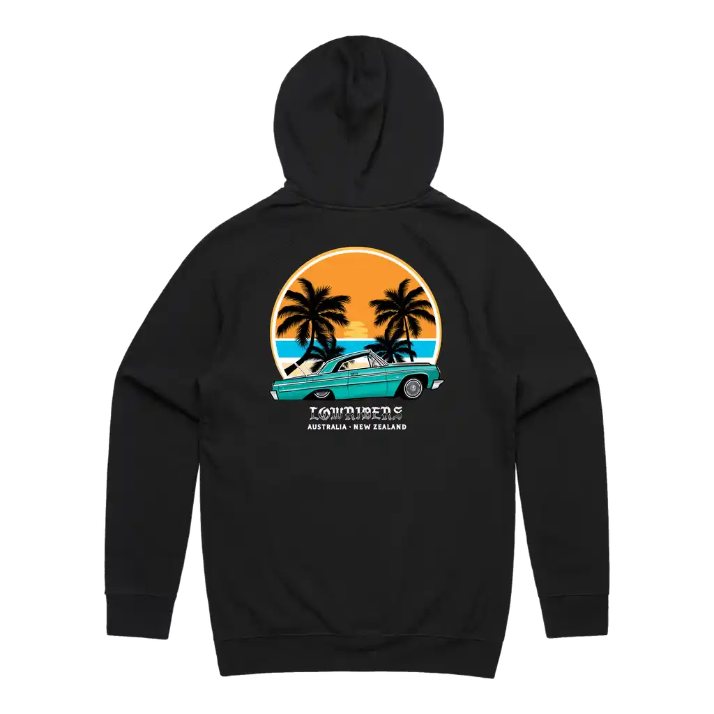 LOWRIDER SUNSET HOODIE - Black