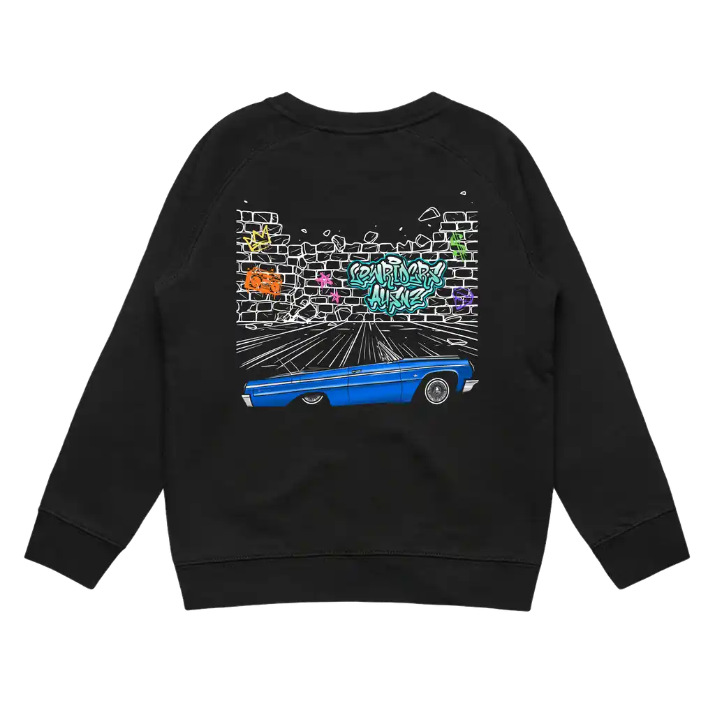 LOWRIDER GRAFFITI CREWNECK - Black